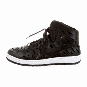 Nike AF1 Ultra Force Mid Joli Laser Cut Black White Mid Women's Shoes Size 8